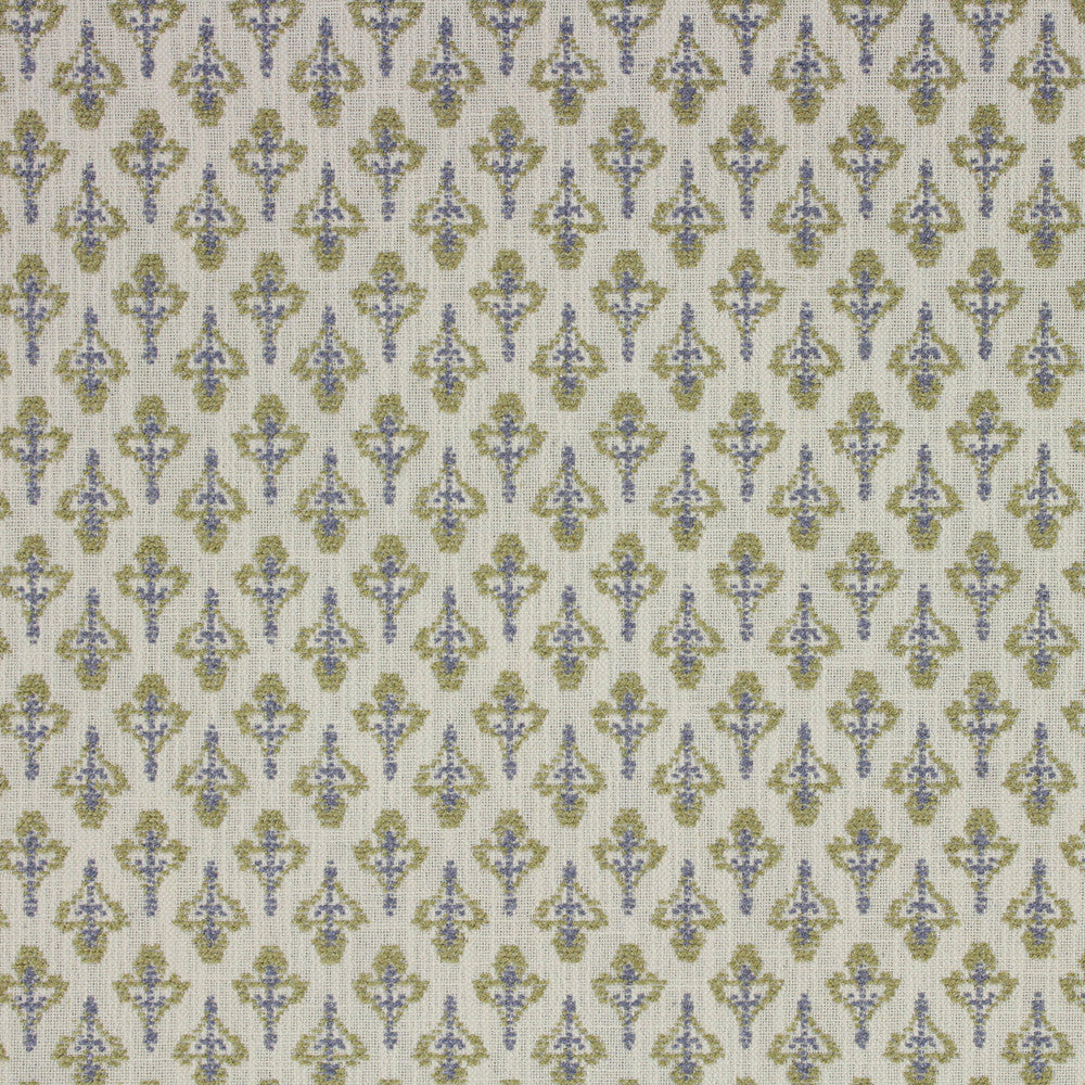floral green and purple fabric