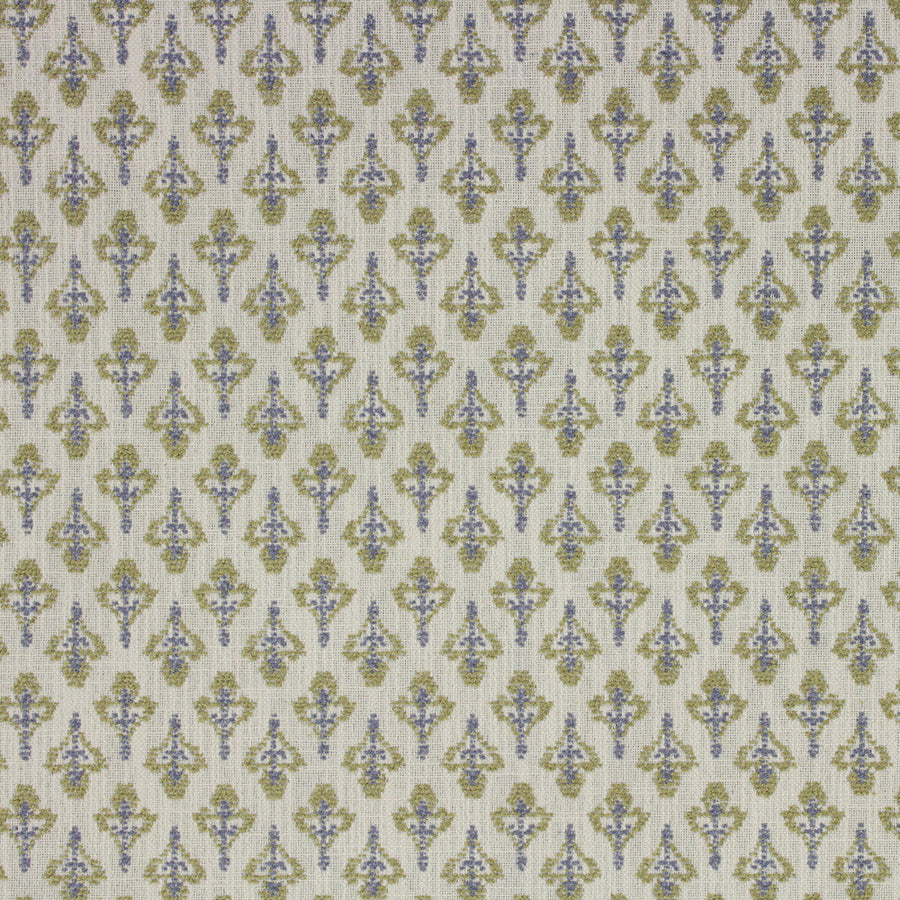 floral green and purple fabric