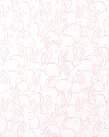 bunny, pink, cotton, drapery, bedding, nursery, fabric by the yard