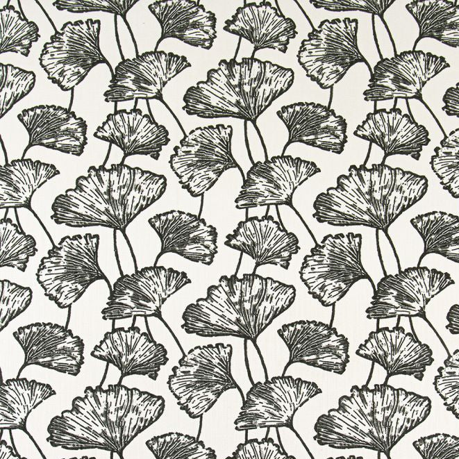 black and white floral print