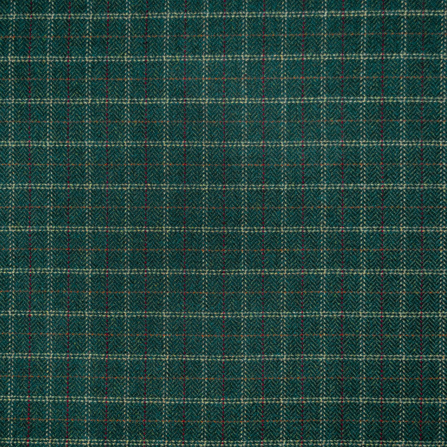Green plaid fabric pattern