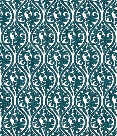 Teal and white decorative pattern 