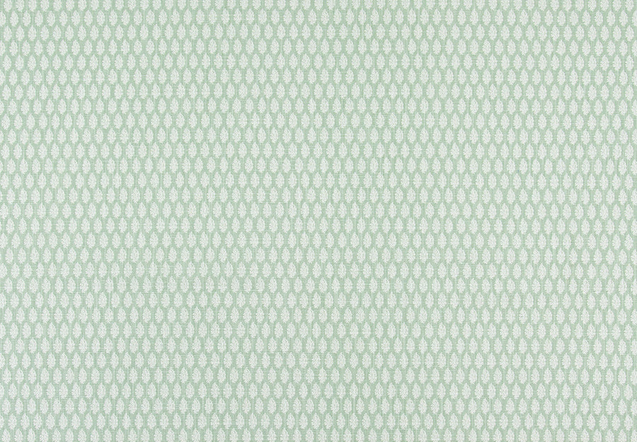green and white floral fabric