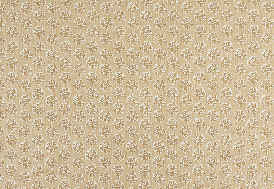 Beige fabric with subtle floral pattern, coastal