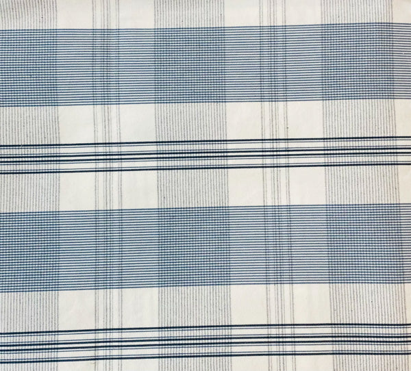 gingham, check, plaid, upholstery, drapery, bedding, blue, fabric by the yard