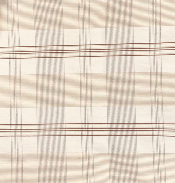 gingham, check, beige, off-white, ivory, bedding, drapery, upholstery fabric